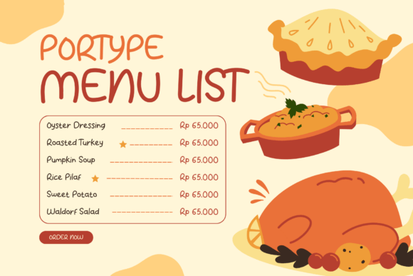 Port Potato Font PNG with transparent background - Preview 1