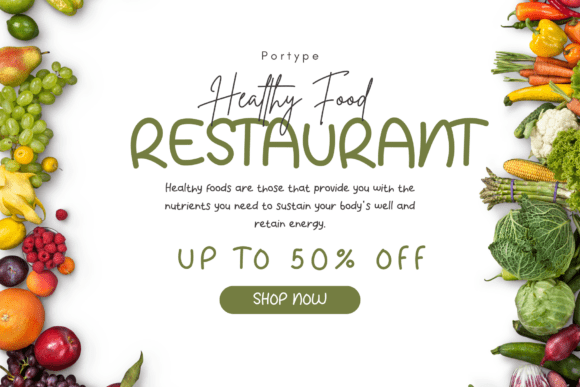 Port Potato Font PNG with transparent background - Preview 4