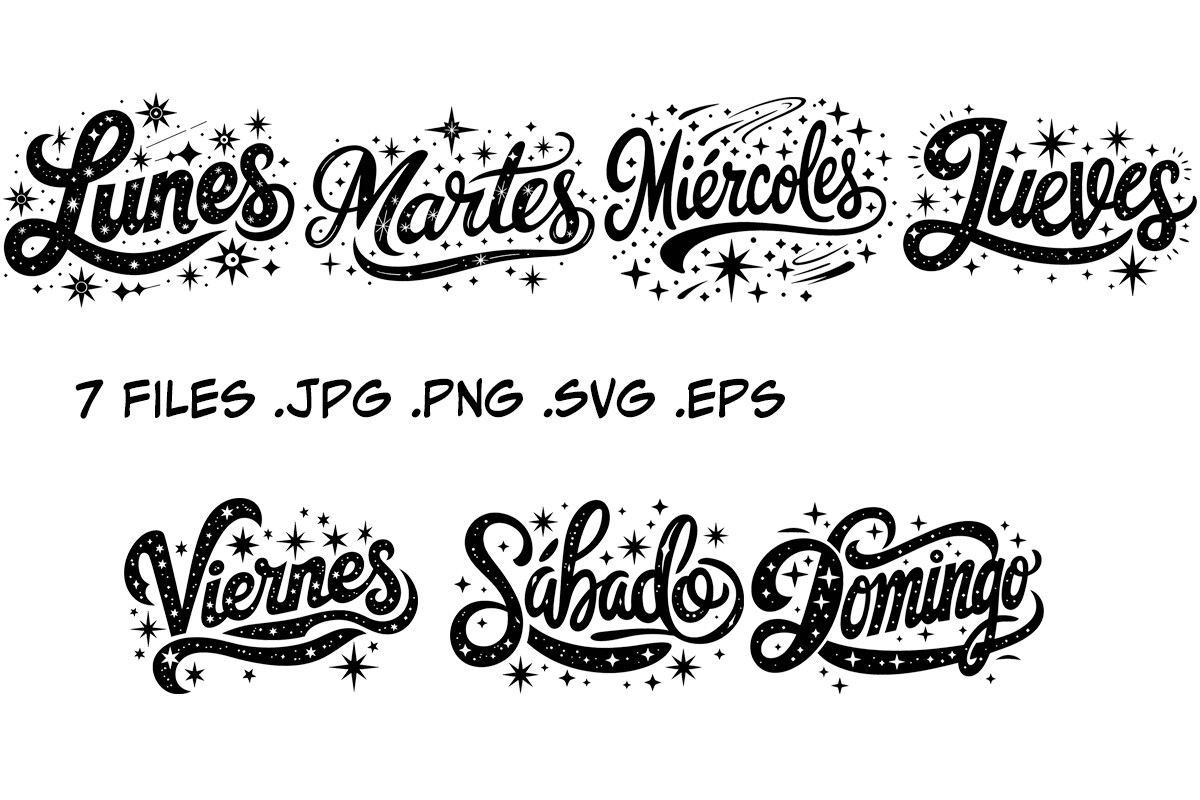 Week Graphic by Joanna Redesiuk · Creative Fabrica