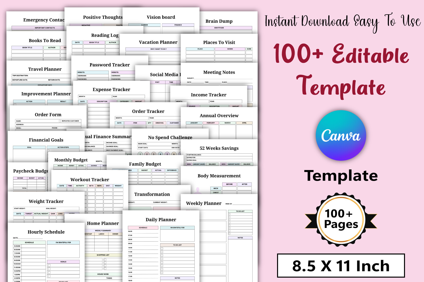 100+ Editable Canva Templates