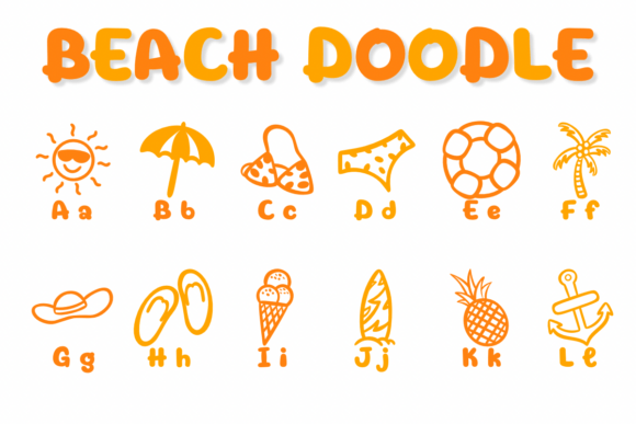 Beach Doodle Font - Preview 1