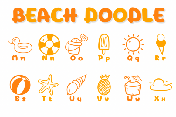 Beach Doodle Font - Preview 2