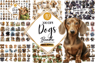 Dogs Clipart Huge Bundle Graphic by Markicha Art · Creative Fabrica