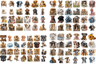 Dogs Clipart Huge Bundle Graphic by Markicha Art · Creative Fabrica