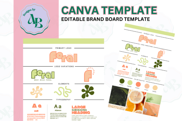 Editable Brand Board Template Gráfico Plantillas de marketing Por Designs X Ashley Bexar