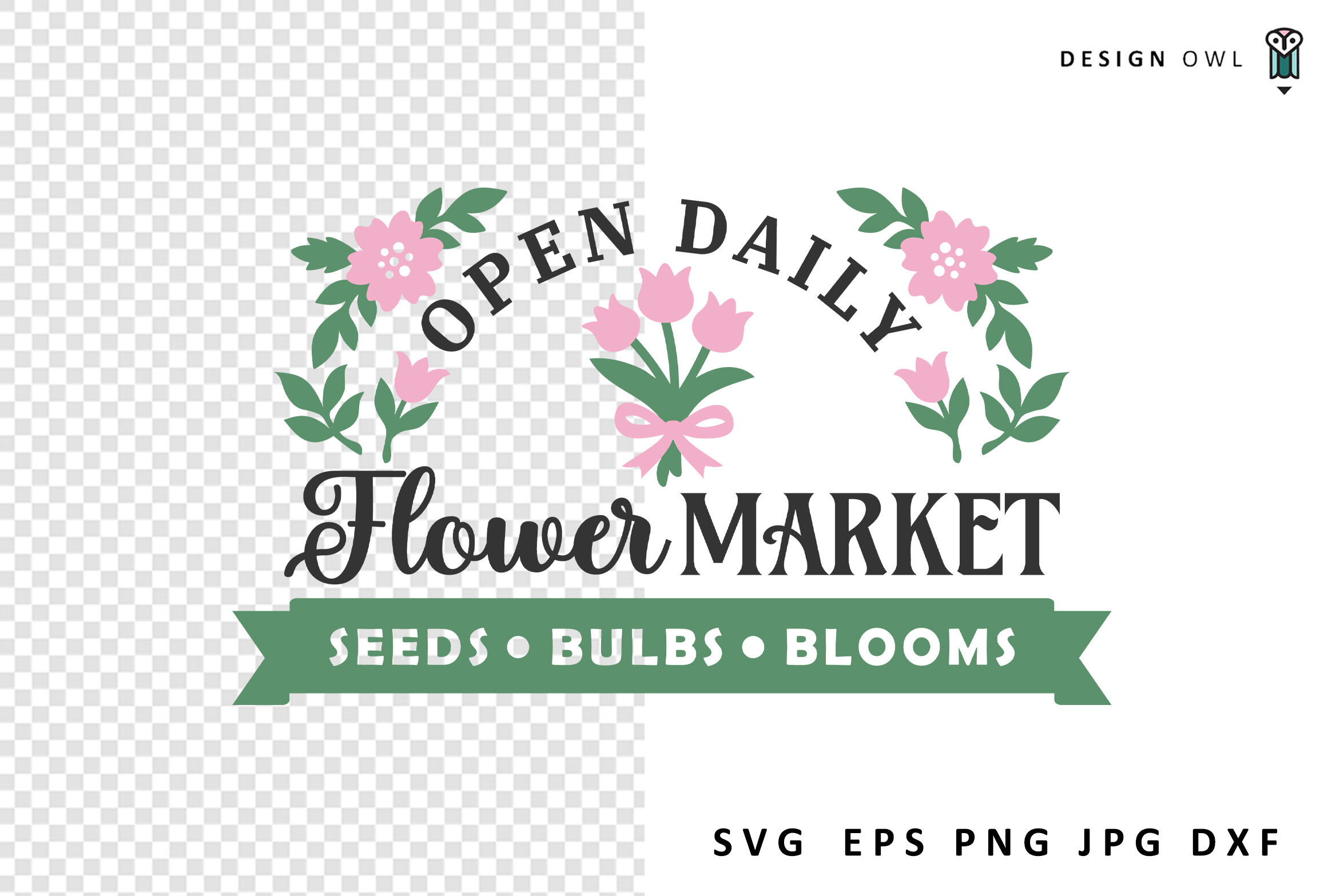 Flower Market - Farmhouse Sign SVG Graphic by Design Owl · Creative Fabrica