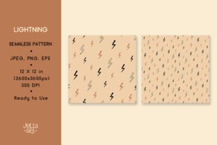 Script Lightning Pattern Lightning Pattern Graphic by JulzaArt · Creative Fabrica