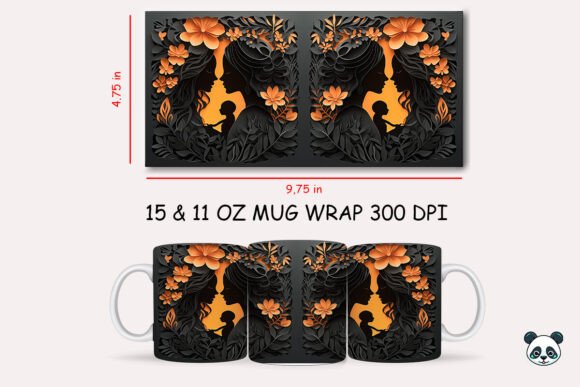 Mothers Day Mom 3d Mug Wrap Sublimation Graphics