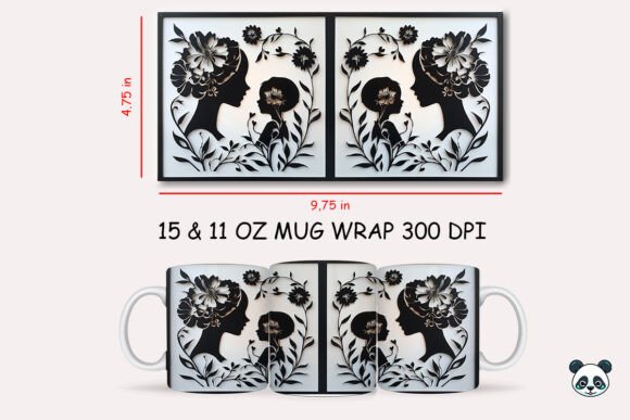 Mothers Day Mom 3d Mug Wrap Sublimation Graphics