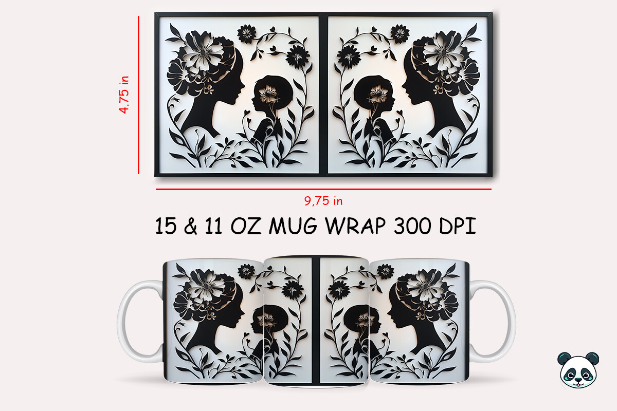 Mothers Day Mom 3D Mug Wrap Sublimation Graphic by Pandastic · Creative ...