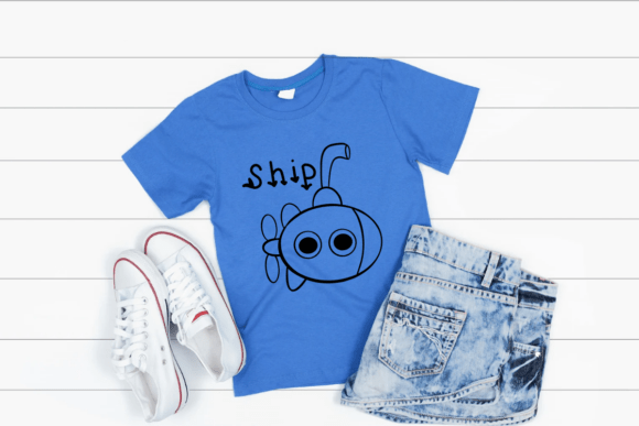 Ship Doodle Font PNG with transparent background - Preview 5