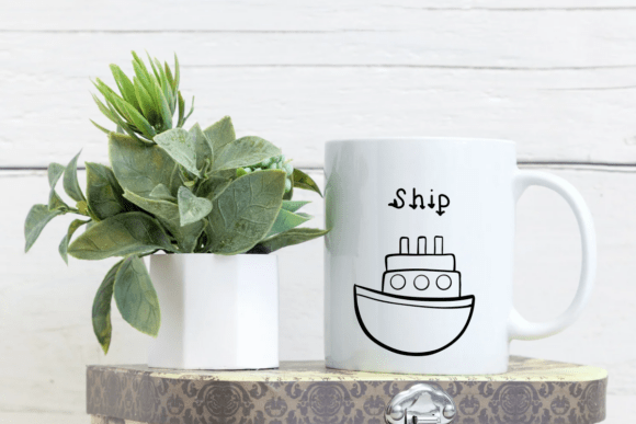 Ship Doodle Font PNG with transparent background - Preview 6