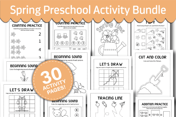 Spring Activity Book for Kids