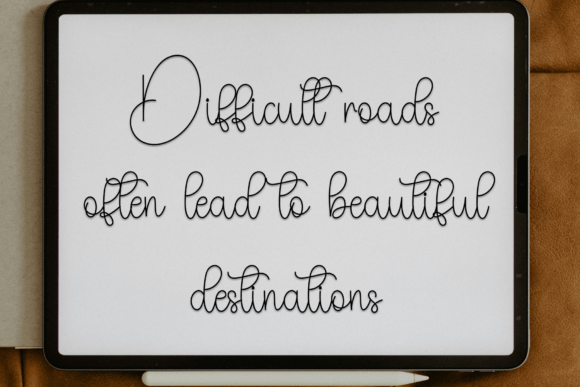 Book Handwriting Font - Preview 3