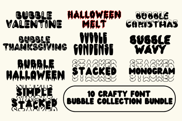 Bubble Collection Font - Preview 1