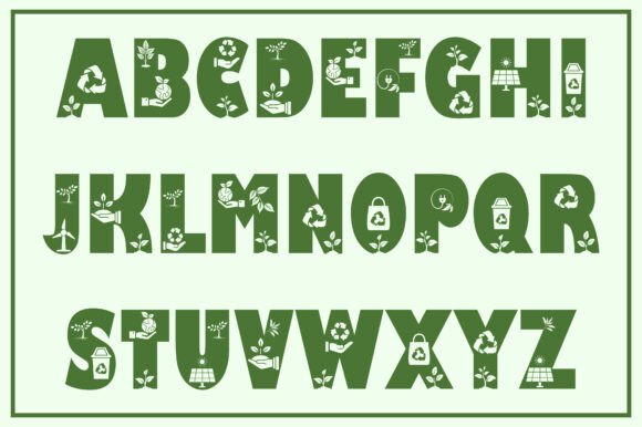 Earth Day Font - Preview 1
