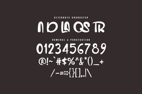 Ganova Ostrid Font PNG with transparent background - Preview 6