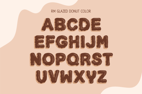 Glazed Donut Chocolate Font - Preview 2