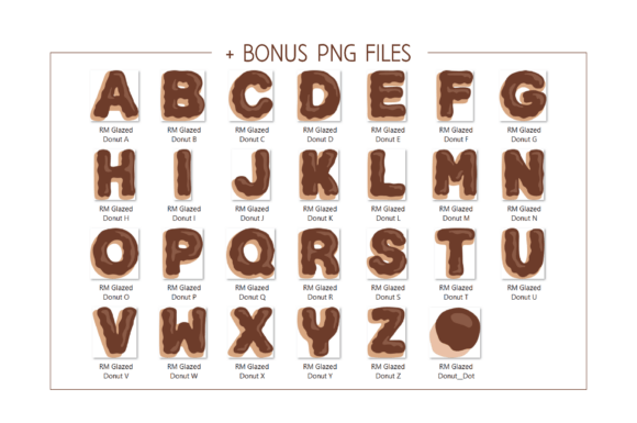 Glazed Donut Chocolate Font - Preview 3