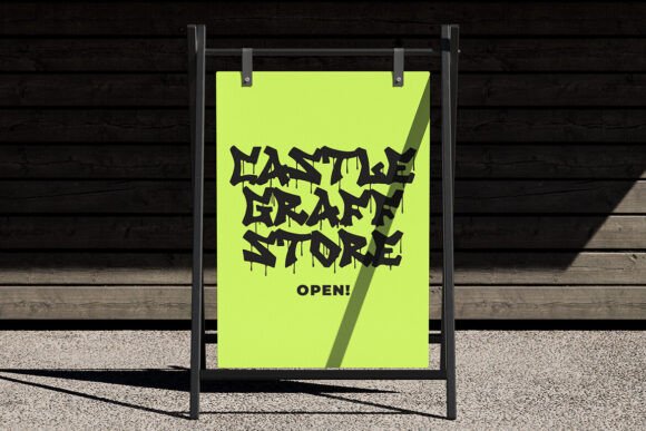 Groovy Scribz Font PNG with transparent background - Preview 4