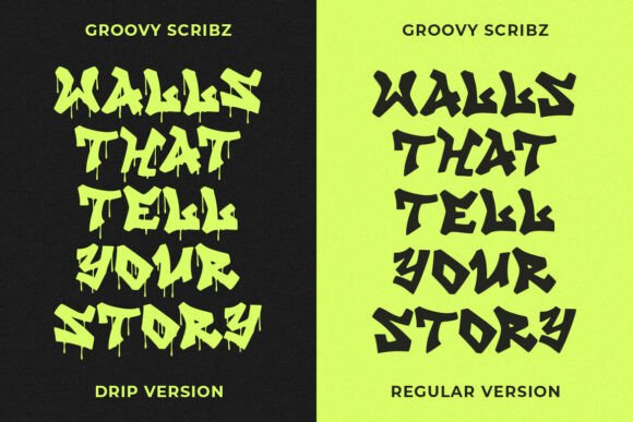 Groovy Scribz Font PNG with transparent background - Preview 5