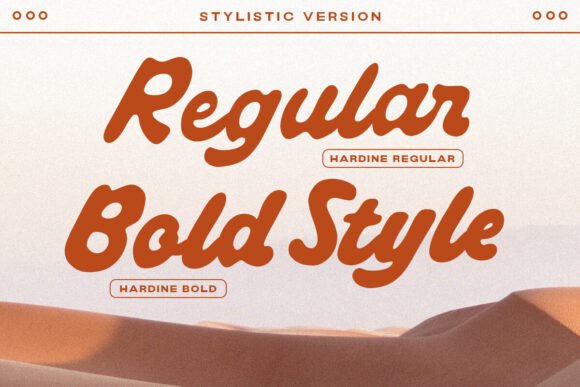 Hardine Font - Preview 1
