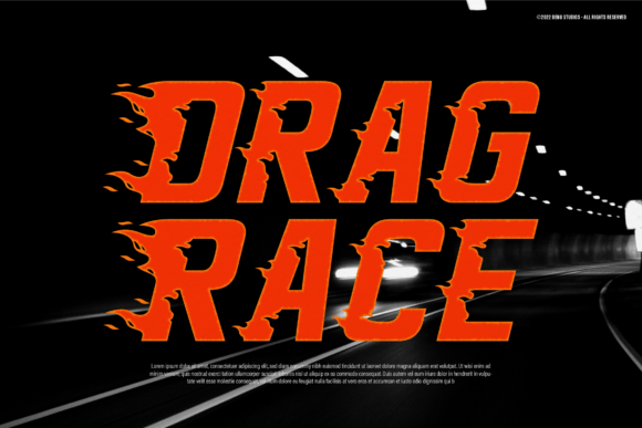 Heat Road Font - Preview 3