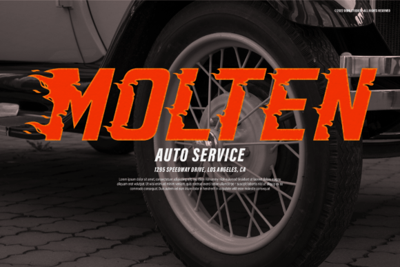 Heat Road Font - Preview 5