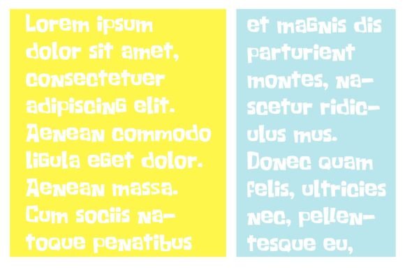 Krabpants Font PNG with transparent background - Preview 3