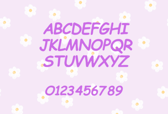 Lucky Number Font PNG with transparent background - Preview 1
