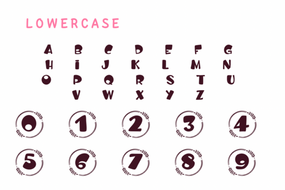 Monogram Mom Font PNG with transparent background - Preview 2