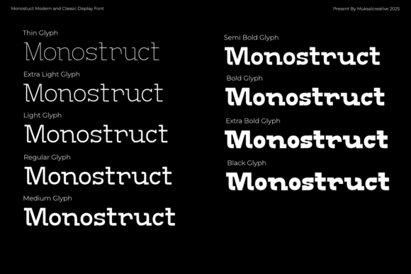 Monostruct Font PNG with transparent background - Preview 2