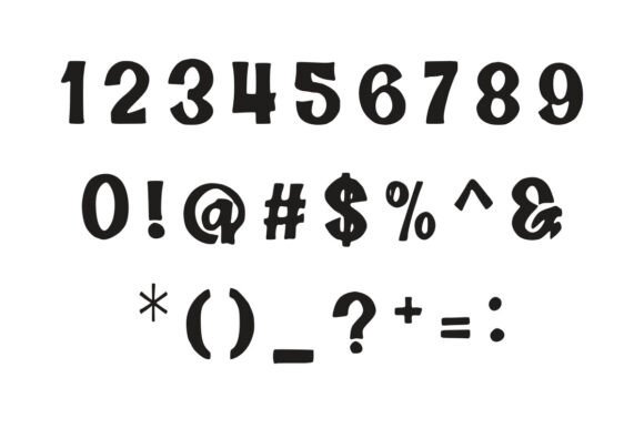 Puffblock Font PNG with transparent background - Preview 5