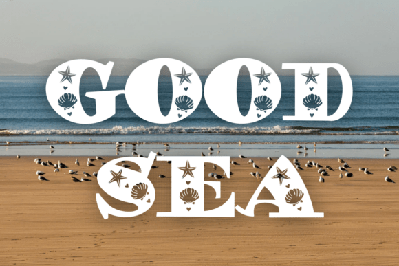 Seas Font PNG with transparent background - Preview 2