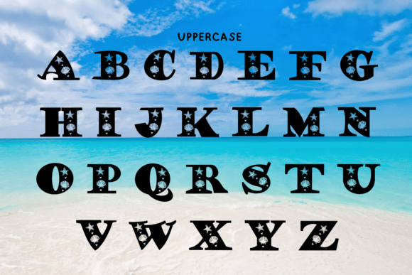 Seas Font PNG with transparent background - Preview 4