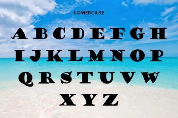 Seas Font PNG with transparent background - Preview 5