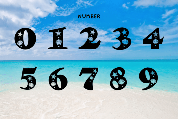 Seas Font PNG with transparent background - Preview 6