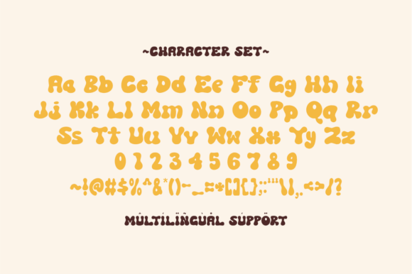 Shine Groovy Font PNG with transparent background - Preview 1