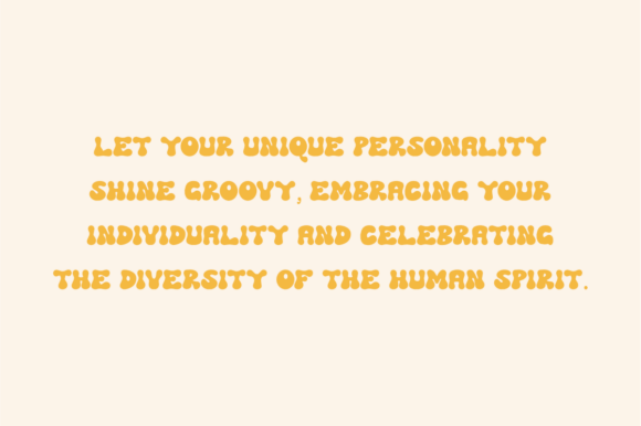 Shine Groovy Font PNG with transparent background - Preview 2