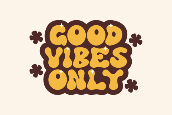 Shine Groovy Font PNG with transparent background - Preview 3