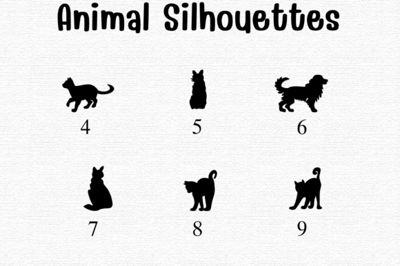 Animal Silhouettes Font - Preview 3