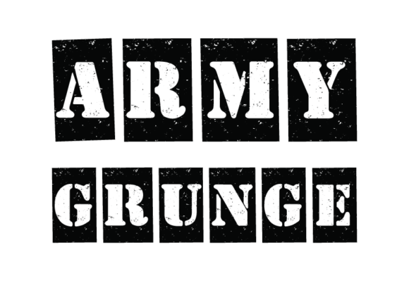 Army Grunge Font - Preview 1