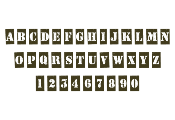 Army Grunge Font - Preview 2