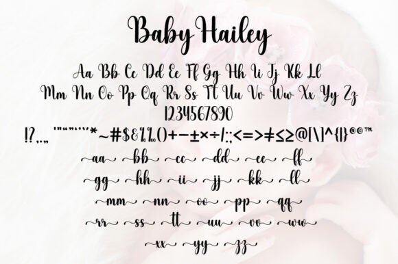 Baby Hailey Font PNG with transparent background - Preview 6