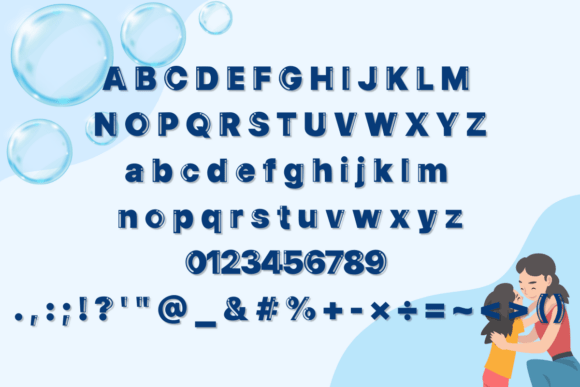 Bubble Mothers Day Font - Preview 1