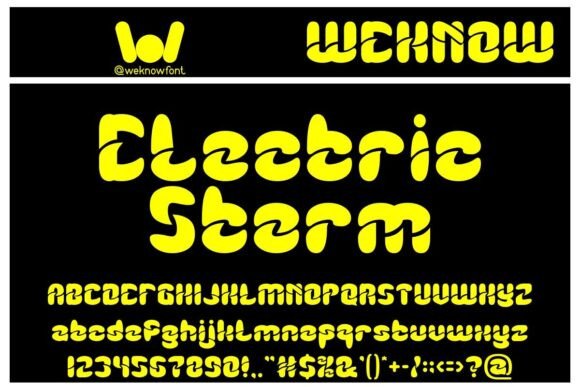 Chasing Lightning Font - Preview 1