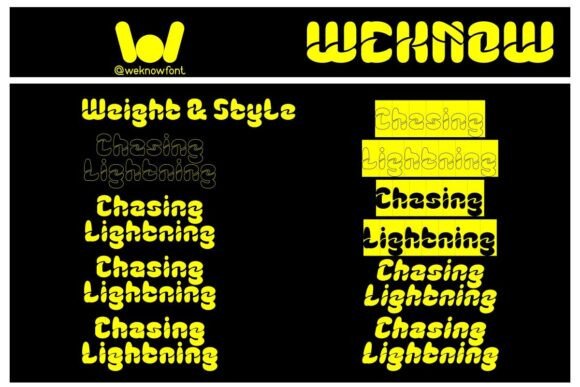 Chasing Lightning Font - Preview 5