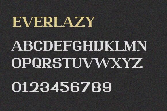 Everlazy Font - Preview 3