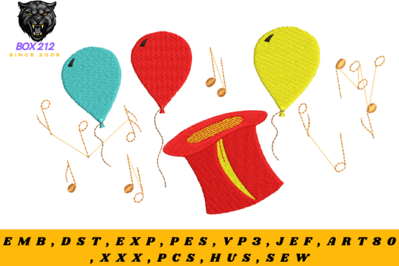 Magical Wizard Hat with Balloons