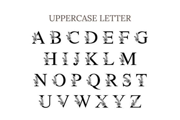 Mama Flowers Font PNG with transparent background - Preview 4